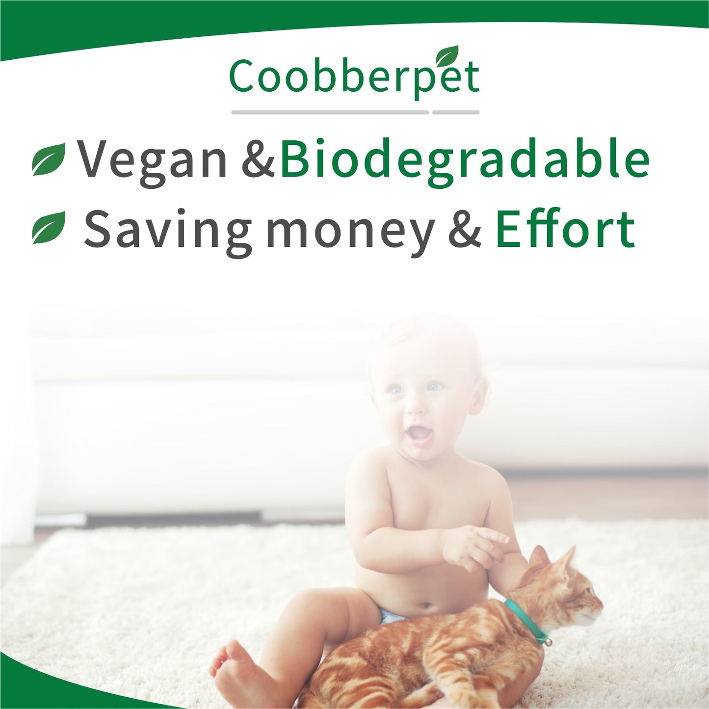 Coobberpet Bamboo Fiber Cat Litter: Eco-Friendly, Superior Odor