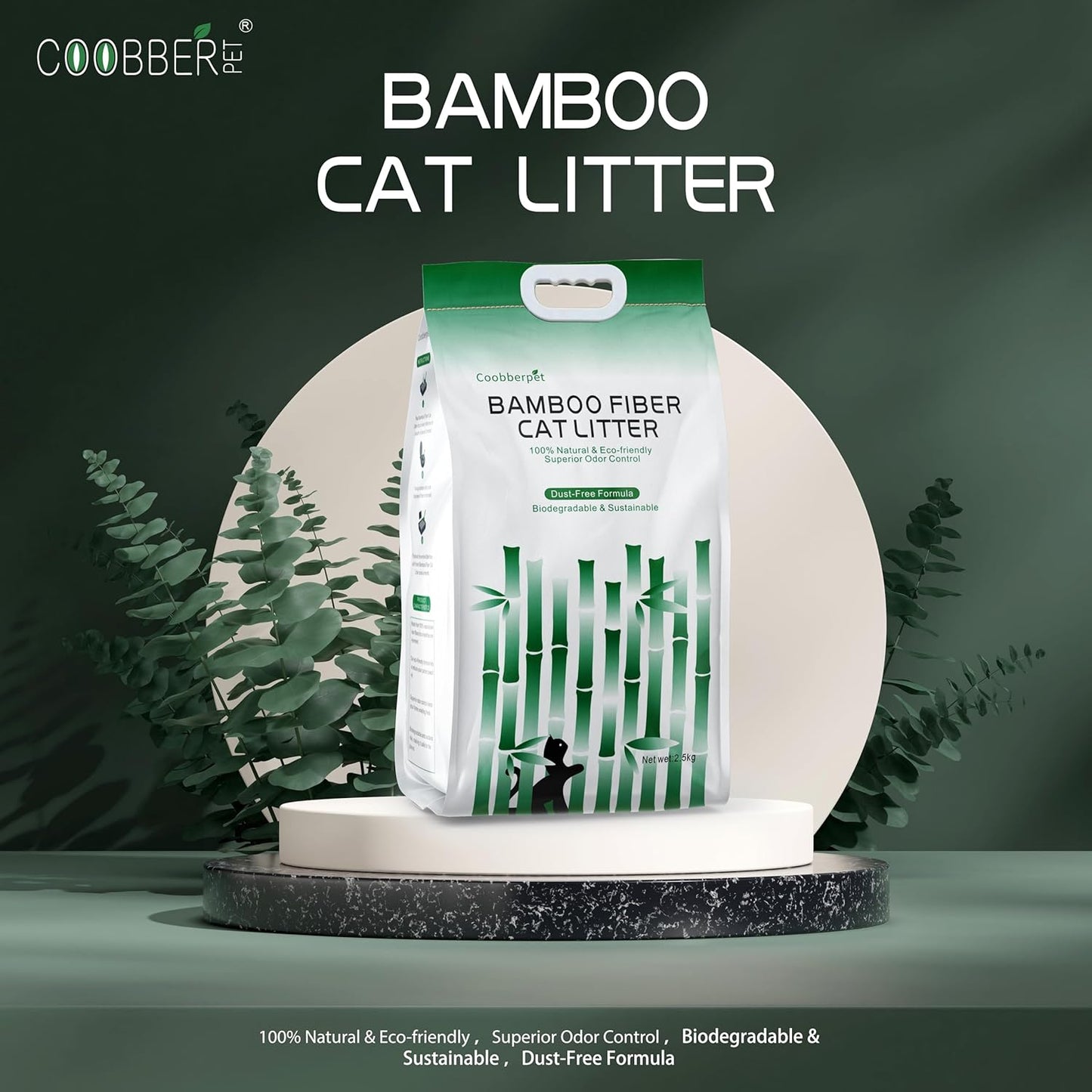 Coobberpet Bamboo Fiber Cat Litter: Eco-Friendly, Superior Odor