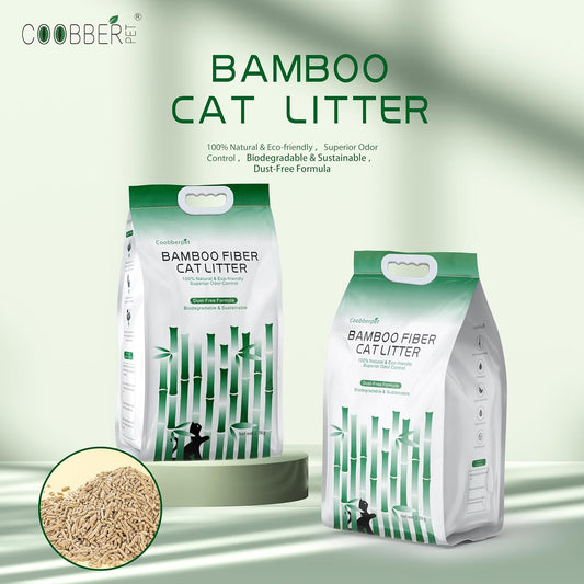 Coobberpet Bamboo Fiber Cat Litter: Eco-Friendly, Superior Odor