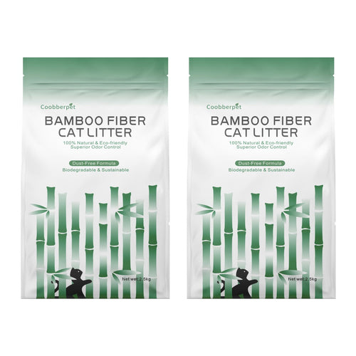Coobberpet Bamboo Fiber Cat Litter: Eco-Friendly, Superior Odor