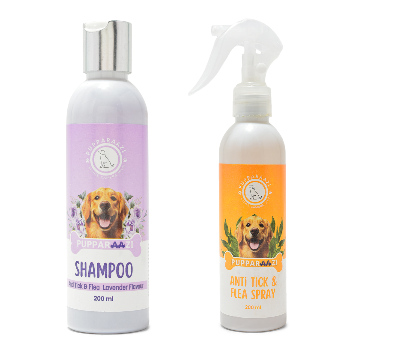 PUPPARAAZI ANTI TICK- FLEA SHAMPOO & SPRAY COMBO